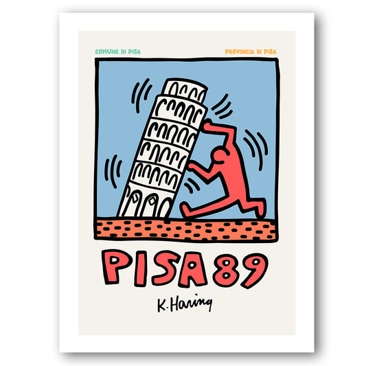 KEITH HARING | Torre Pisa in Blue