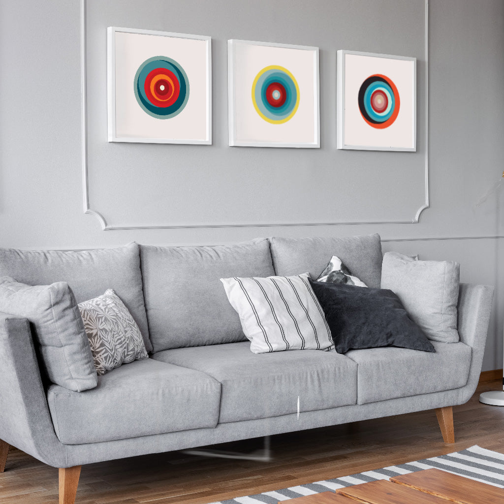 MODERN CIRCLES | Revolving Brown in Square